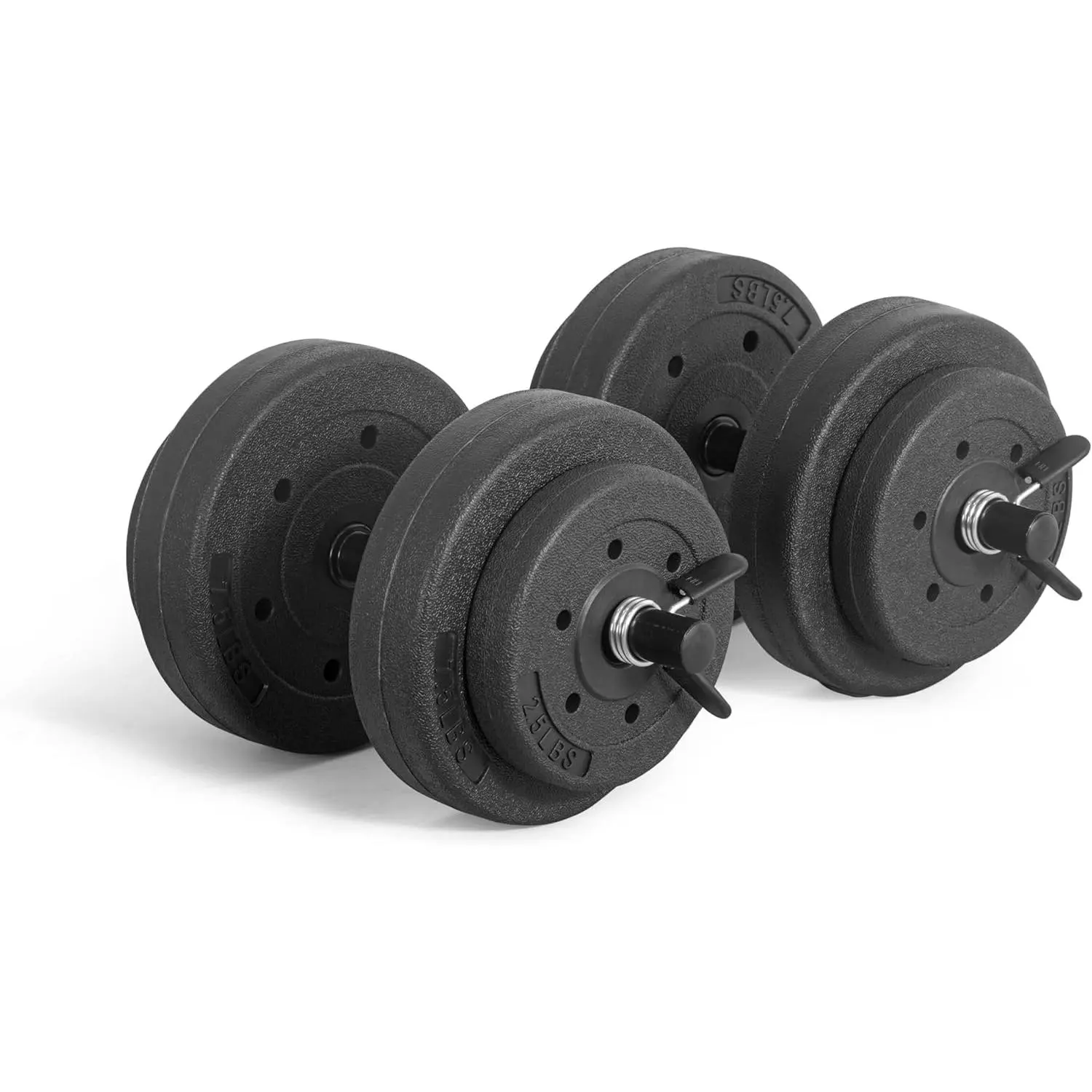 40-Pound Adjustable Cement Dumbbell Set – Versatile Weights for Home Gym Excellence