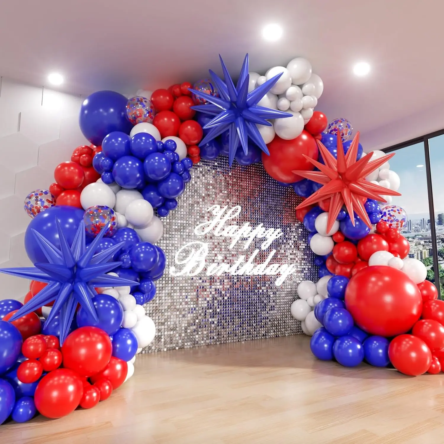 Red and Blue White