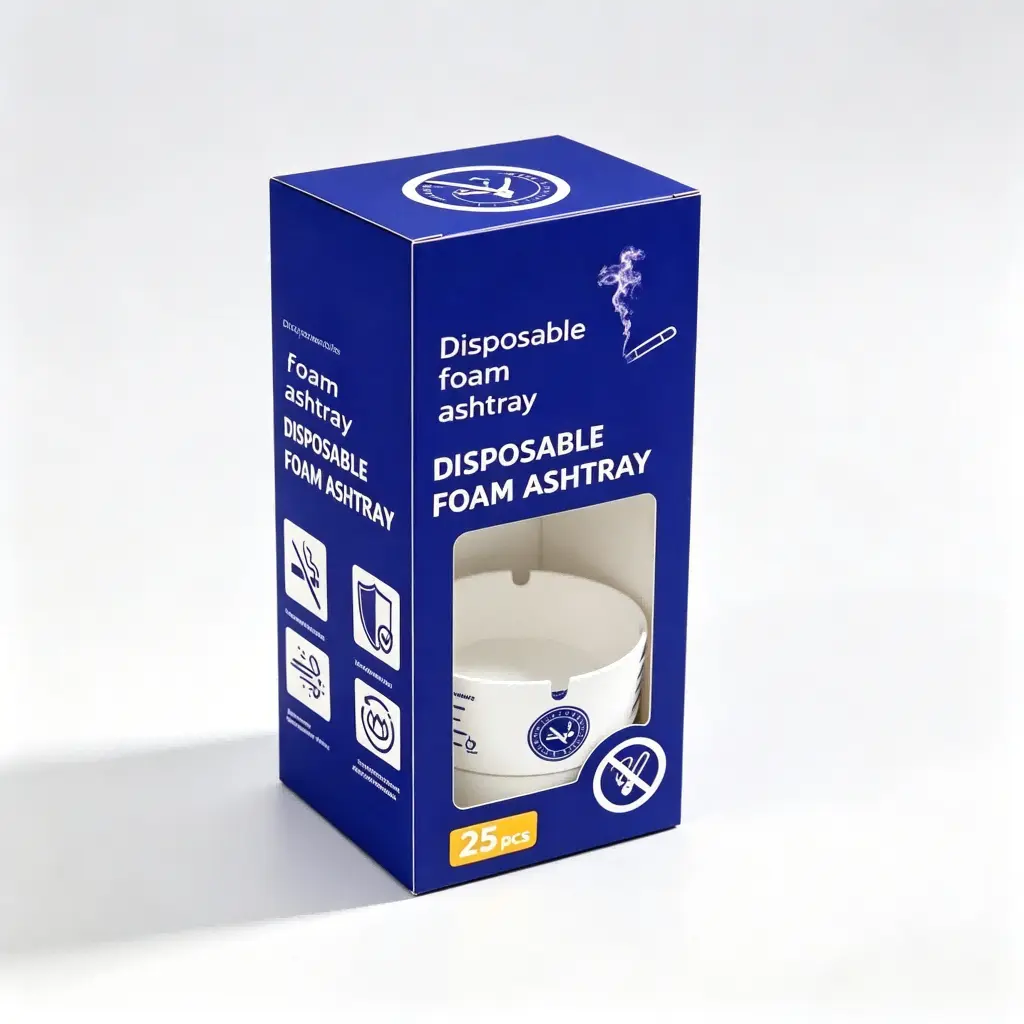 25pcs Disposable Smokeless Deodorant Gel Paper Ashtrays - Lightweight, Compact, Thick, Eco-Friendly Adult Smoking Accessory, Travel Size Mini Packaged Ashtrays for Car & Home (1 Box Included)
