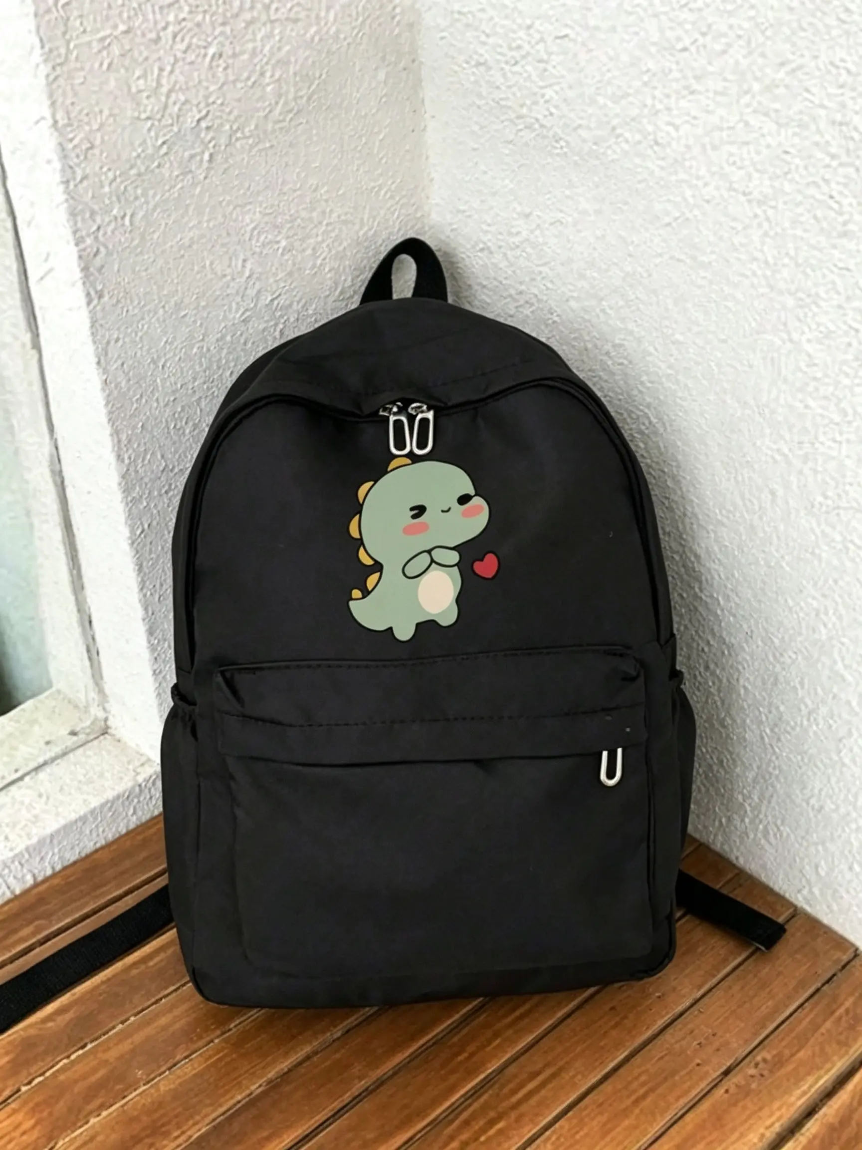 1pc Dinosaur Print Backpack, Casual Travel Bag, Large Capacity Unisex Backpack, School Backpack, Laptop Backpack, Adjustable Straps, Gift Idea