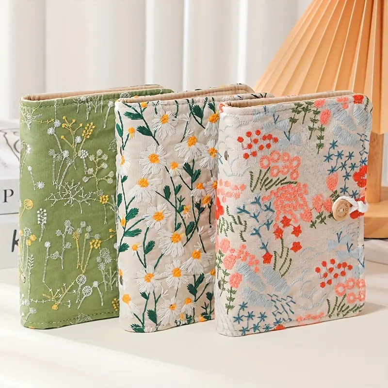 An A6 Binder with Cash Envelopes, Cash Savings Book, Cash Saving Book, Financial Management, Budget Planner, Cloth Fabric Embroidered Notebook Pocket Binder