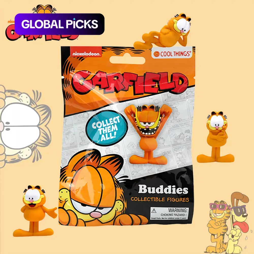 1PC Garfield Blind Box 3D Cute Figural Toy Officially Licensed Collectible Small Random Character Gift for Birthday Party Holiday Fun Decor Perfect for Garfield Fans Collectible Display Piece for Home Office or Collecting #GLOBAL PICKS