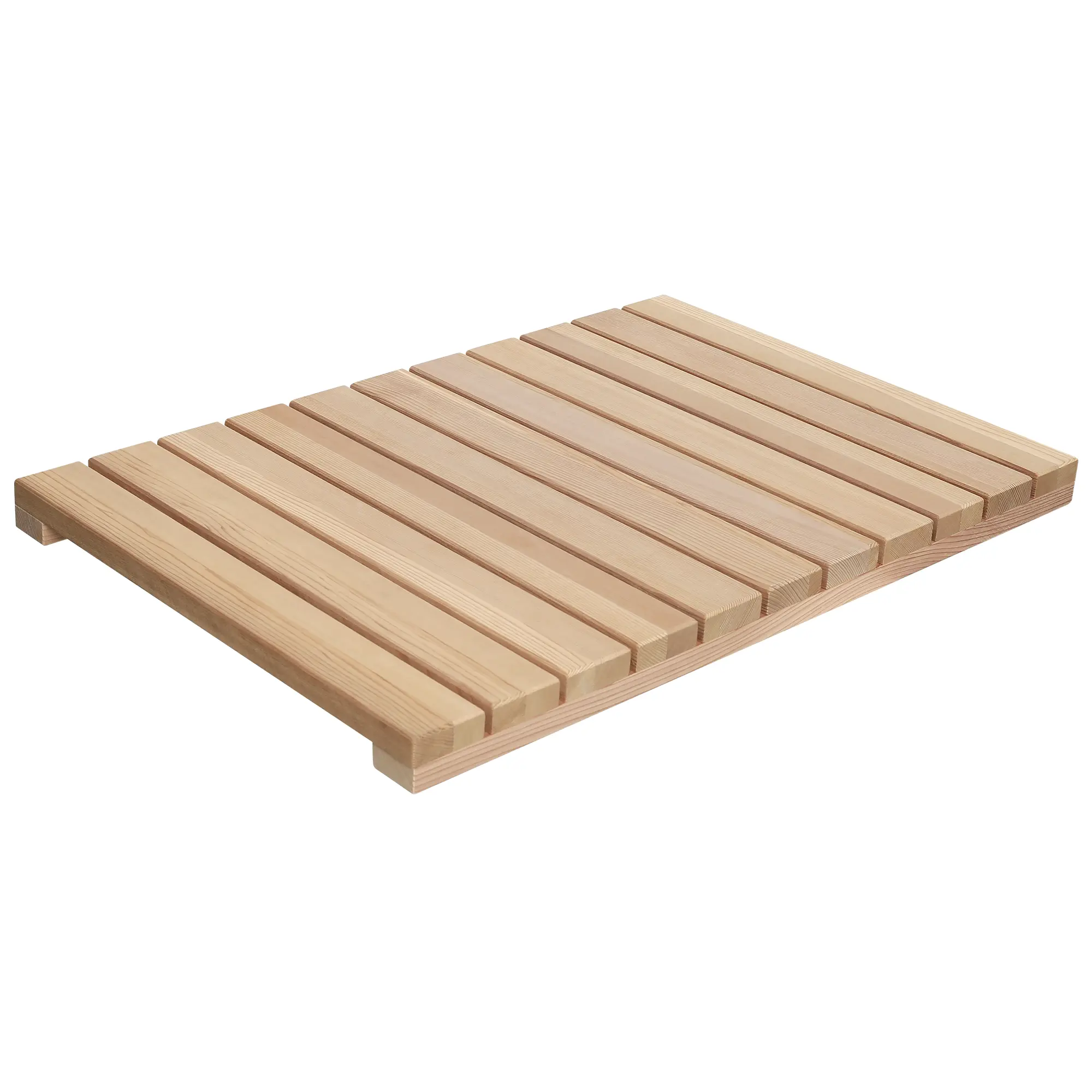ARCH Cedar Wood Shower Mat 24" x 16" Non-Slip Slatted Wooden Bath Mat with Rubber Feet, Quick Drying Natural Solid Wood Floor Pad for Bathroom, Bathtub, Spa, Sauna, Indoor Outdoor Use, Splinter-Free Smooth Surface, Natural Color Options