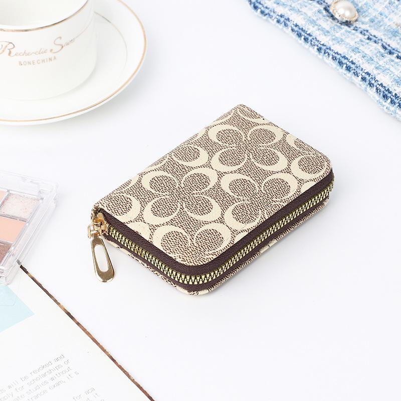 Credit Card Wallet for Women and Men, Secure Zipper Cardholder with Accordion Design, Compact Money Organizer and Business Card Case, Holder for Social Security and Insurance Cards