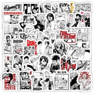 10/50PCS DAN DA DAN Hot Blood Japanese Anime Cartoon Black and White Graffiti Decorative Suitcase Waterproof Stickers Kids Toy