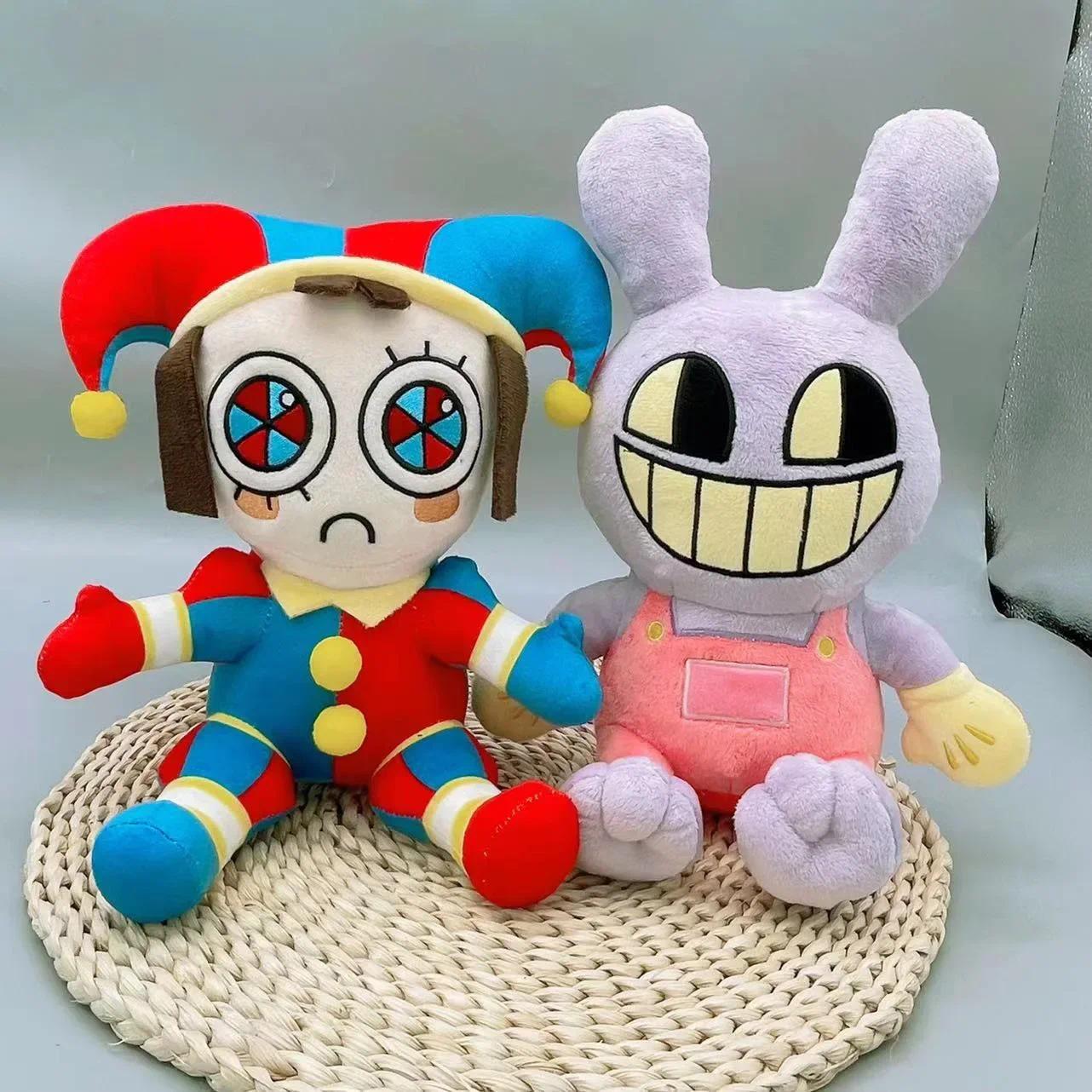 The Amazing Digital Circus Pomni Jax Plush Toy Anime Cute Theater Rabbit Doll StuffedCartoon Clown Christmas Kids Gifts popular