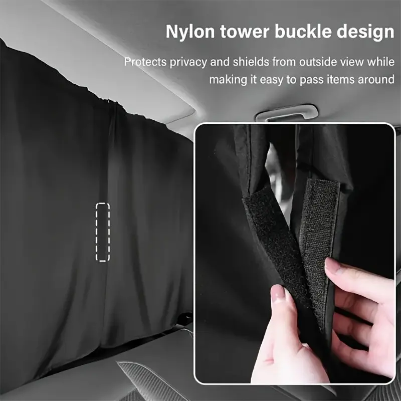 4-Piece Car Privacy Curtain Set, Designed for Sedans and Suvs, Includes Rear Seat and Side Window Curtains, Sunshade and Insulation, Car Window Sunshades, Car Window Cover