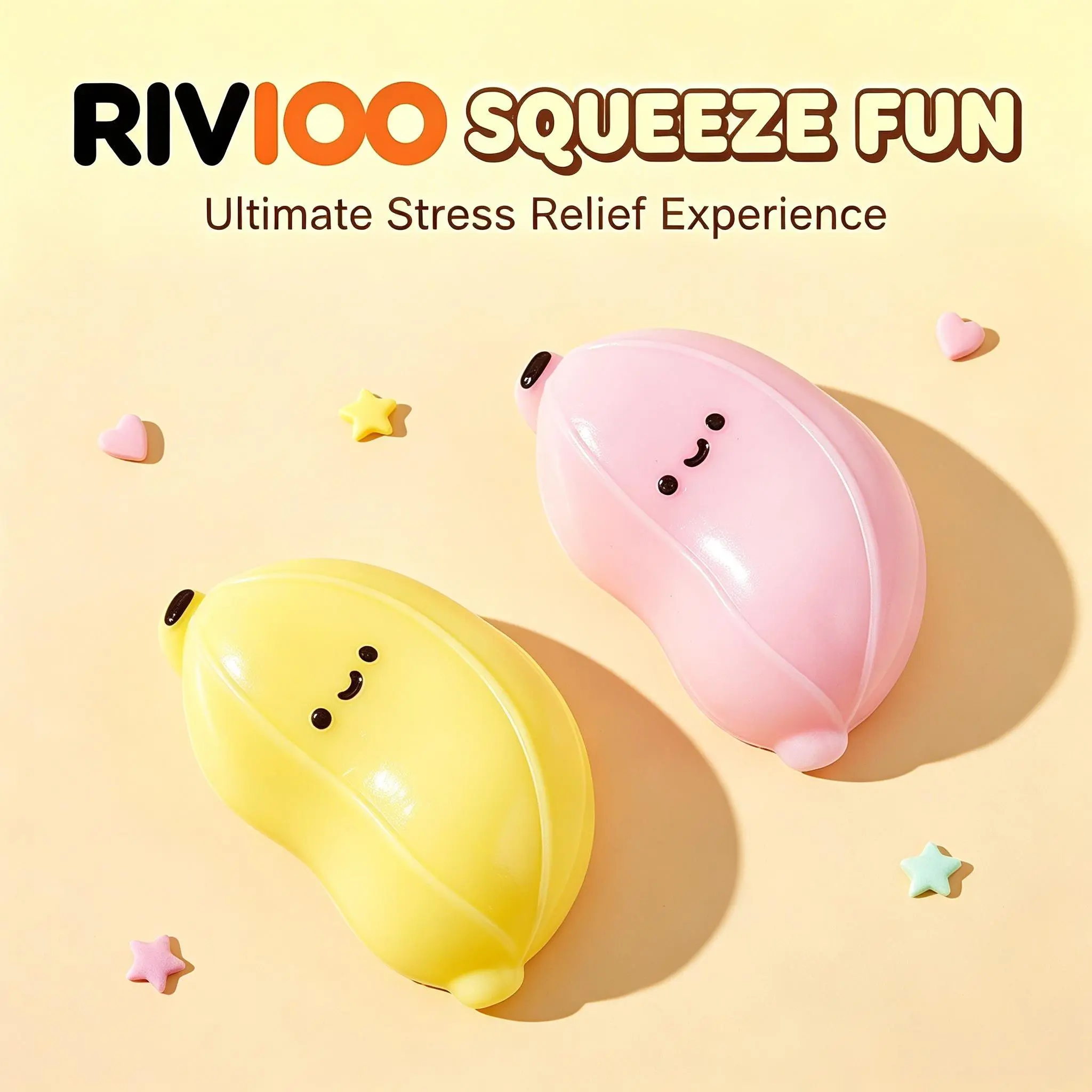 RIVIOO Banana pinch music decompression toy children DIY decompression slow rebound explosion