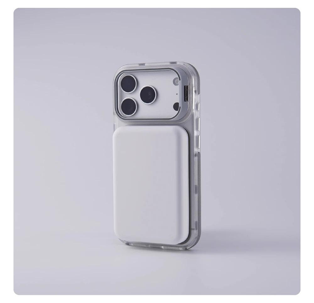 Luxury Matte Shockproof Magnetic Bumper Case For iPhone  17 Air 17 16 15 14 13 12  Pro MaxPlus For Magsafe Lens Protect Stand Cover