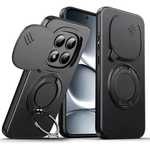 Advanced Lens Protection Rotating Stand Phone Case for Xiaomi Redmi Note 15, 14 Pro+, 15 Pro+ 4g/5g, Anti-Drop Full Edge Cover