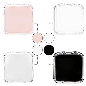 32 Pack Press on Nails Boxes, 2.75 x 2.75 Inch Press on Nail Display Case, Acrylic Fake Nails Storage Package Containers with 120 Adhesive Nail Tapes for Press on Nail Business Nail Art Salon