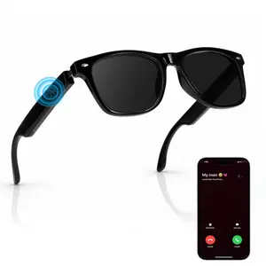 Bluetooth Smart Audio Glasses for Men and Women, Open-Ear Speakers with Built in Microphone, Touch Control, Hands-Free Calls, Voice Assistant, UV Sunglasses or Blue Light Glasses