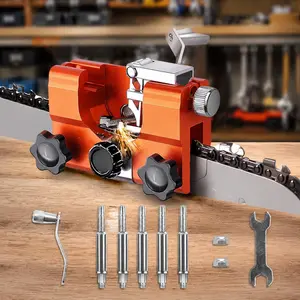 Professional Chainsaw Sharpener Kit: Precision Alloy Steel Tool with Non-Slip Handle for Chainsaw & Circular Saw Maintenance. Portable, Corrosion-Resistant, Enhances Cutting Efficiency, Ideal for Gardening & DIY.