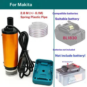 Compatible with Makita 18v Lithium Battery Portable Oil Well Drainage Pump, Efficient Water Extraction Tool for Outdoor Use