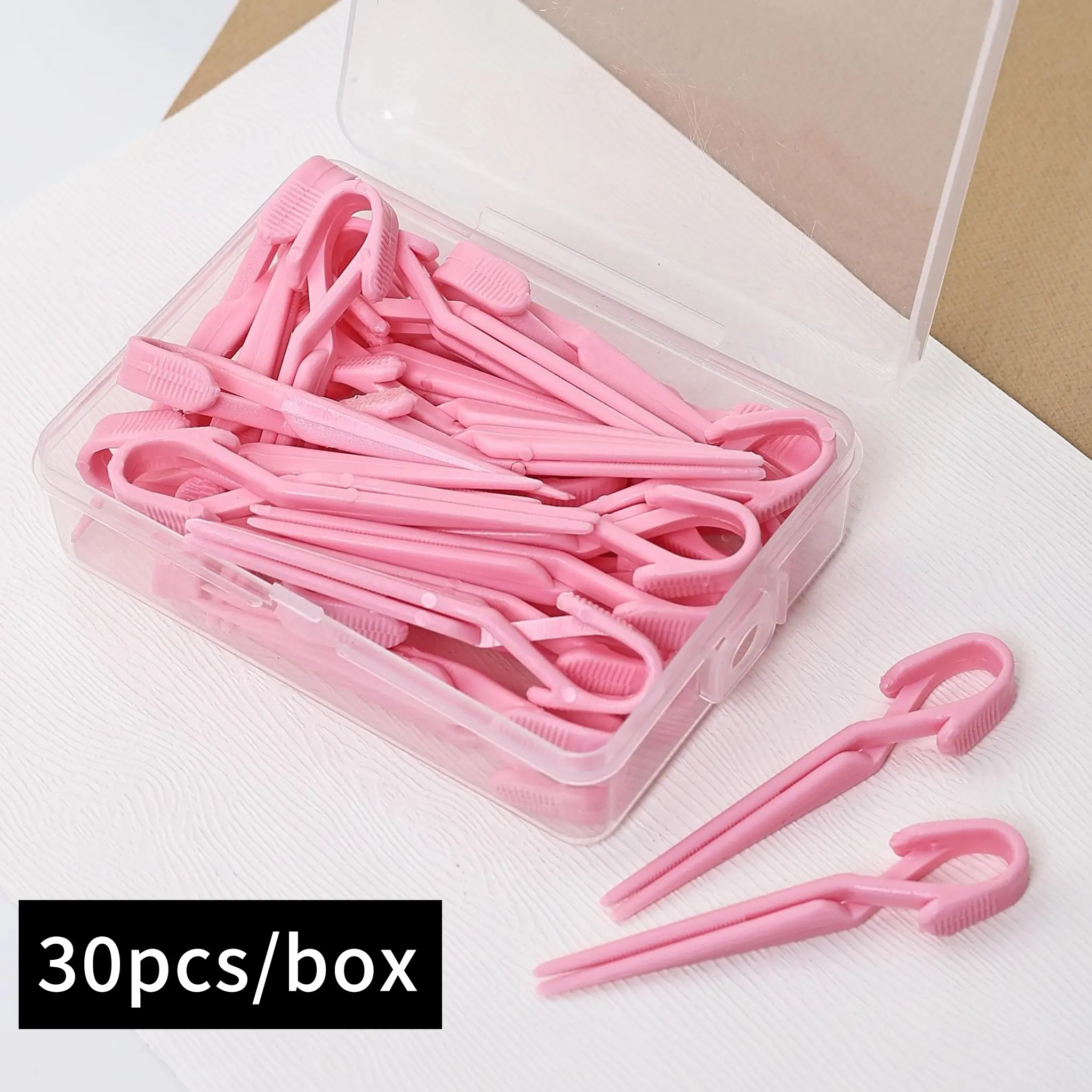 30pcs Nail Art Protection Clips, Polishing Anti-Leak Nail Art Staining Protection Clips, Anti-Leak Nail Trimming Tools Pink Purple Mixed Nail Positioning Anti-Overflow Clips Shaping Positioning Auxiliary Tools, Manicure Supplies