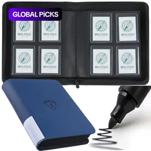 Toploader Binder,Trading Card Binder Storage Hold up 128 Cards 4-Pocket Top Loader Binder with Sleeves for 3"x4" Rigid Toploaders Hard Cases, Trading Card Organizer #GLOBAL PICKS