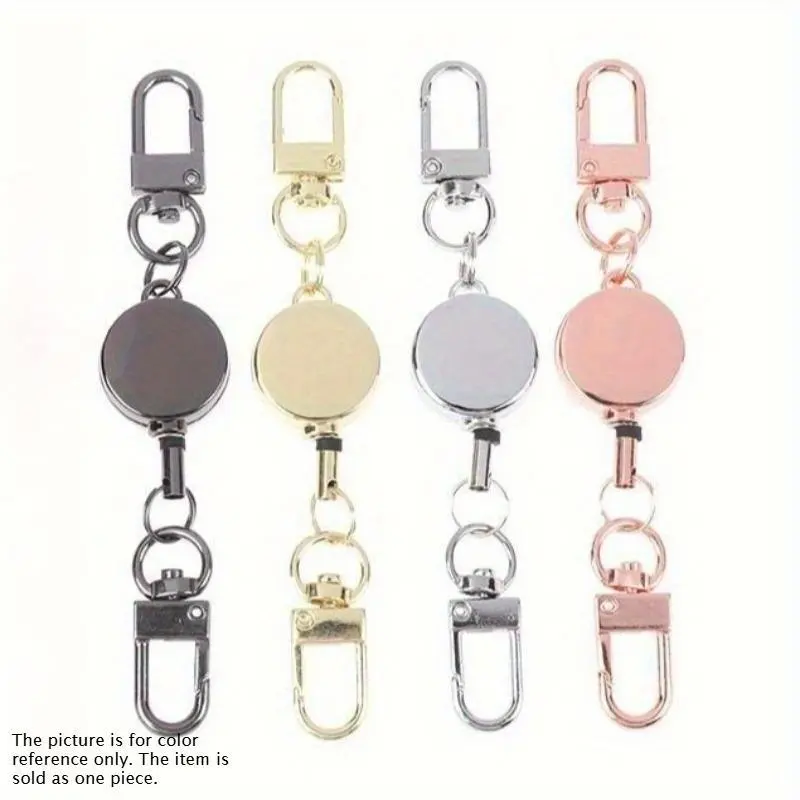 Easy-pull cord retractable keychain elastic keychain sports retractable key ring