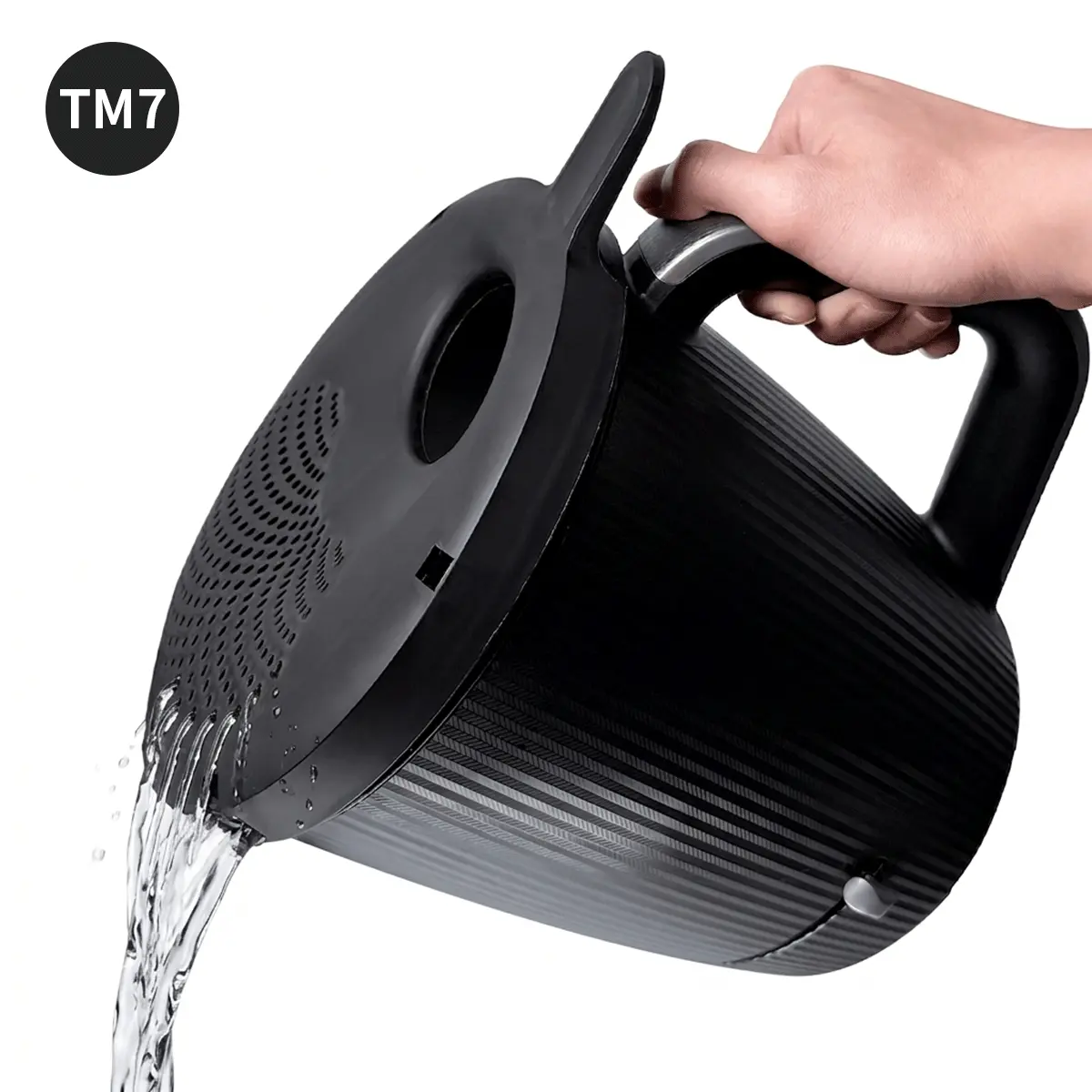 1pc Dispensing Sieve, for Thermomix TM7 - Practical Kitchen Pouring Aid And Strainer Assembly, Frame with Openings, Backflow-Free Pouring, Pasta Sieve And Drain Sieve for Mixing Pot, Dishwasher Safe, for Thermomix Additions, Blender Attachments