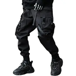 Men'S Techwear Pants Japanese Streetwear Goth Black Cargo Pants Men Jogger Fashion Tripp Cyberpunk Pants