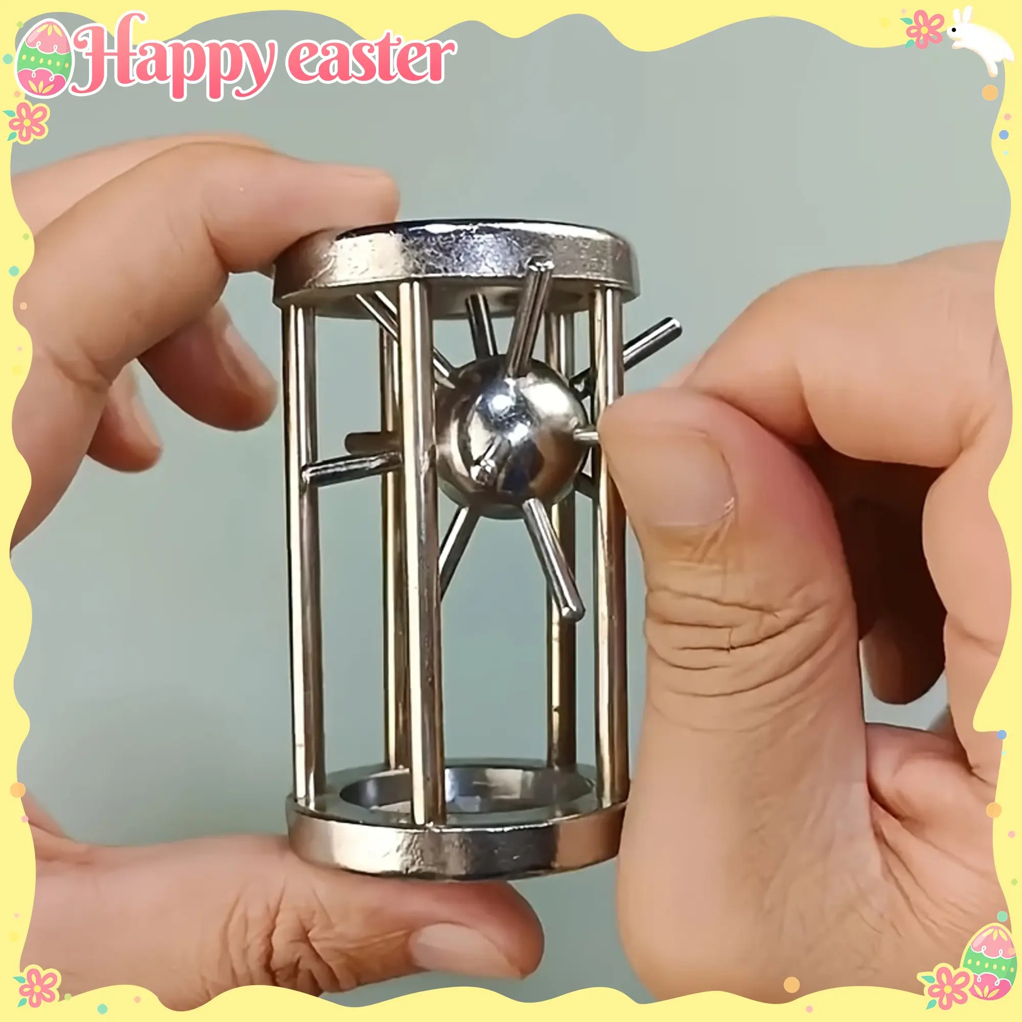 Metal Brain Teaser Puzzle Game - Adult Trap Ball Challenge Toy, Suitable for Birthdays, Anniversaries, Bachelor Parties, Etc. - No Batteries Required