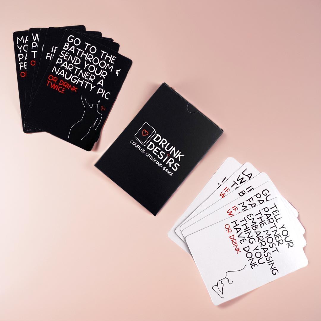 Drunken Card Game, Couples Drinking Game, 1 Box Interactive Couple Card Stock, Suitable for Date Night Party Game Adults Valentine's Day