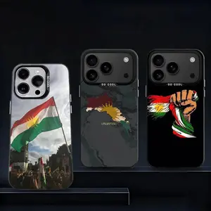 Kurdistan Flag Map Phone Case For iPhone 17 Promax 17e 17 16 15 14 13 12 11 Mini Pro Max Air For Samsung S26 Ultra S25 S24 S23 S22 FE Plus Edge Anti-Fall Transparent shockproof protection IMD Back Cover For Fans Gift