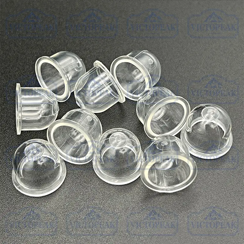 10 Pcs Transparent Fuel Carburetor Primer Bulb Oil Bubble for Chainsaw Brush Cutter Carburetor Oil Cup Set Parts (pack of Ten), Essential Carburetor Maintenance Tool, Durable Design for Reliable Performance, Perfect for DIY Enthusiasts