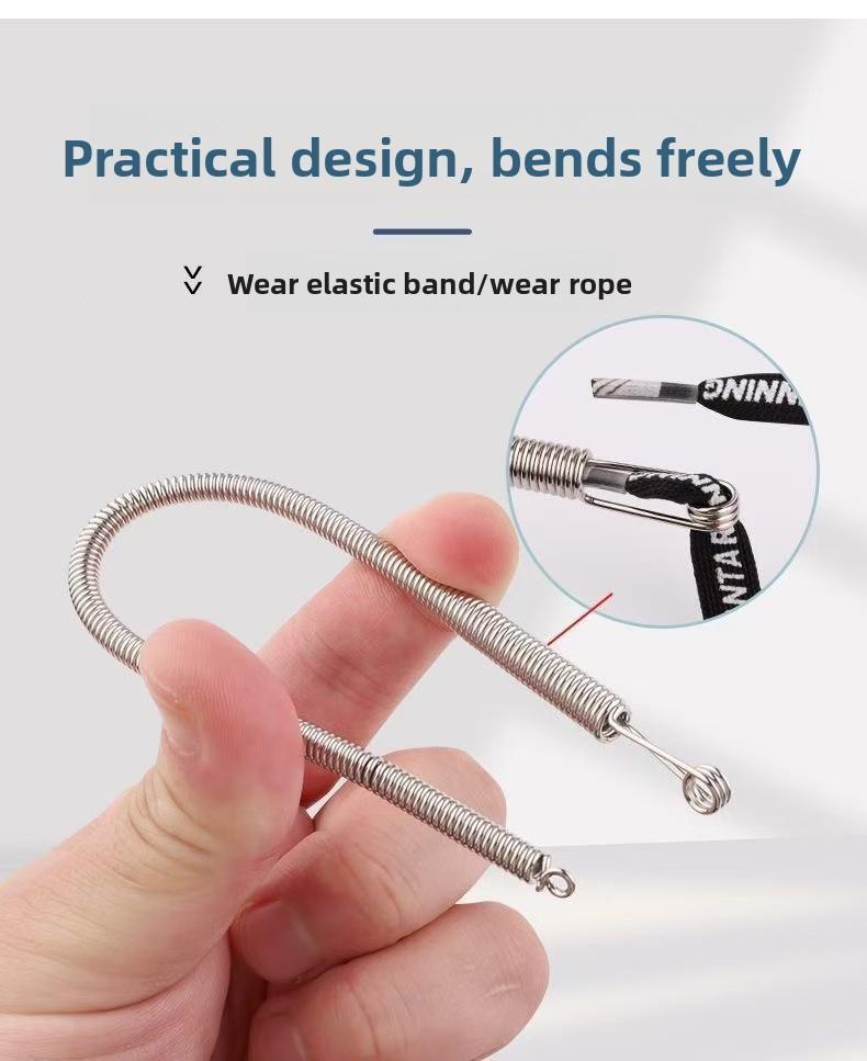2Pcs Bendable Multi-purpose Spring Loaded Cord Threading Tool for Eyelet Elastic Waistband String Insertion Device