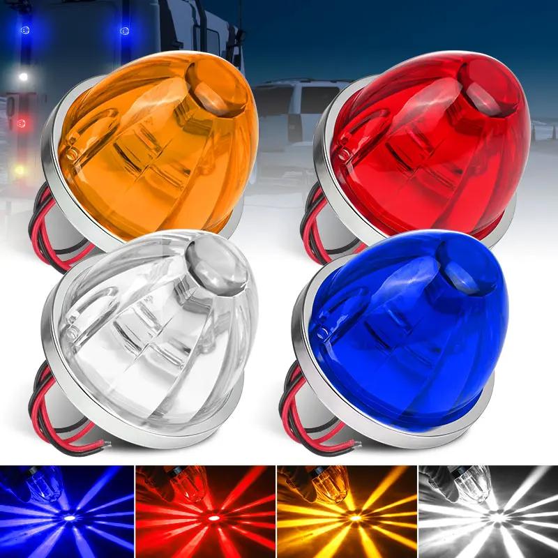 2PCS LED Watermelon Lights Truck Car Side Marker Light pick up Truck Clearance Lamp Turn Signal Indicator Lamp for Lorry Trailer