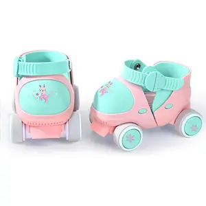 Lockable Toddler Roller Skates Adjustable Beginners Skates for Boys Girls Kids Baby 2-6 Years Old with Wheels Lock Safe Easy to Learn Indoor Outdoor
