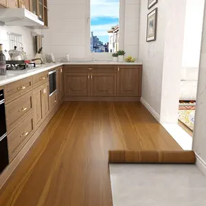 Self-Adhesive Vinyl Flooring Roll,Wood Grain Floor Decorative Sticker, 40x300cm, Large Size, Durable Floor, Easy Installation,Suitable for smooth floors and refurbishment of furniture surfaces