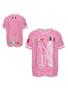 Men's Football Short Sleeve T-Shirt, Sports Tees, Mexico Pattern Soccer Jersey, All-Over Print, Sporty Style, Breathable, Casual Wear