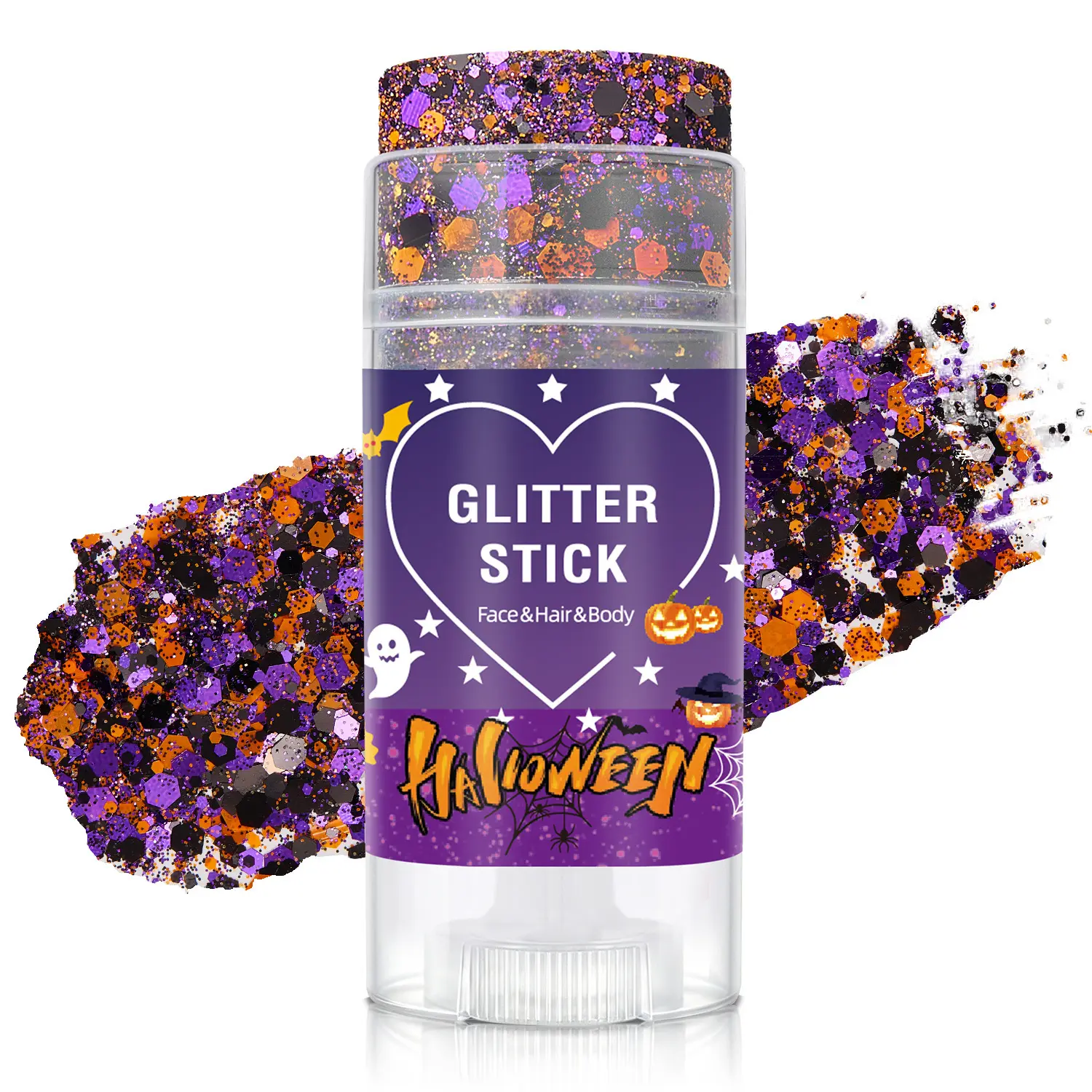 Halloween Body Glitter Sticks, Ghost Festival, Halloween Night, High-shine Sequins, Festive Color Schemes, Face Makeup
