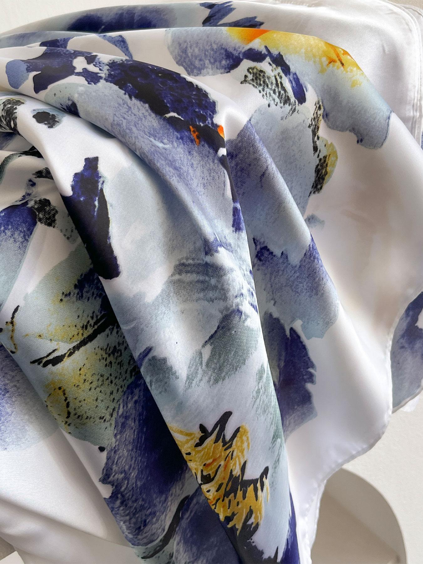 Women's Floral Print Dress & Scarf Set, Casual Elegant Set for Beach Vacation, Ladies Clothes Accessories