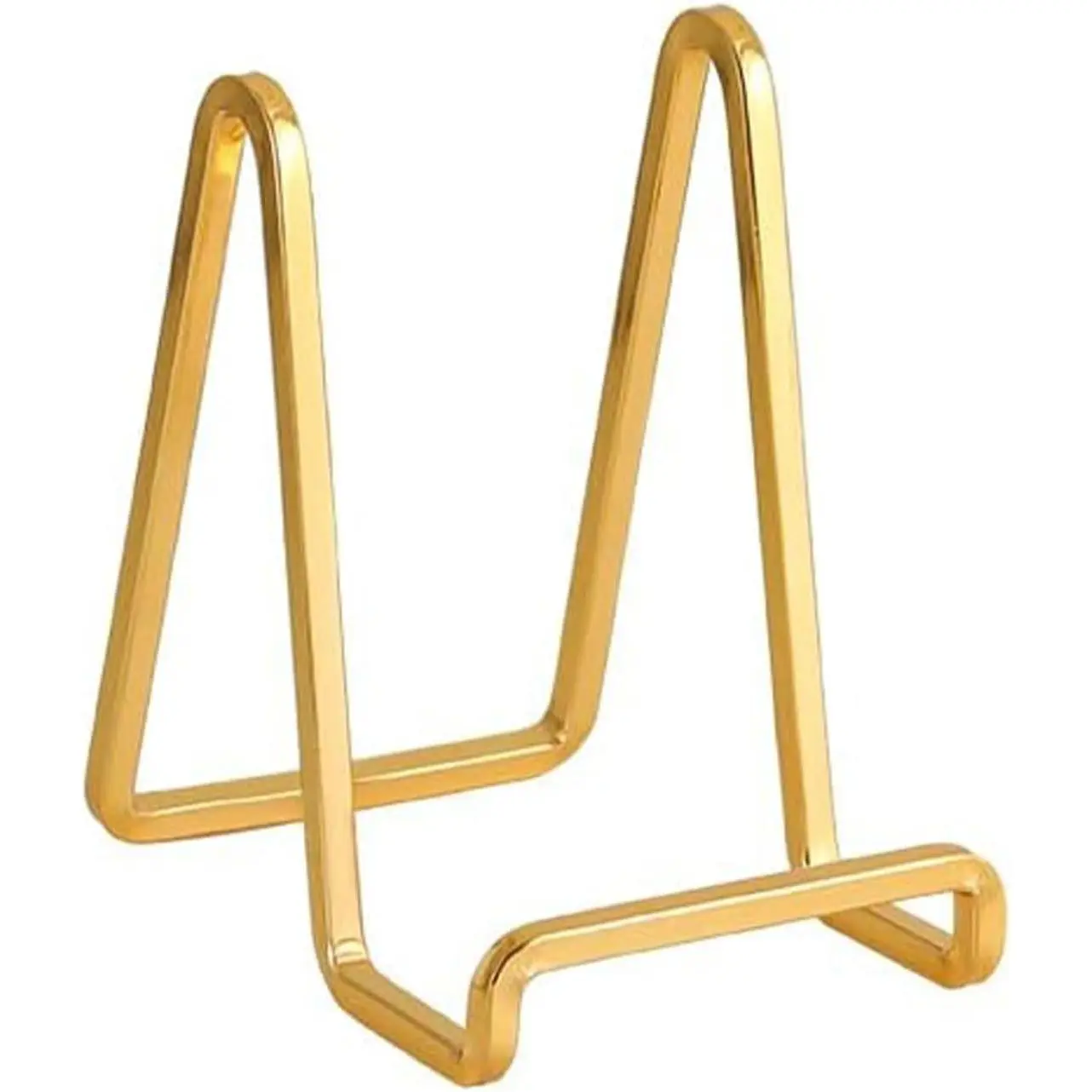 Plate Holder Easel Display Stand - 4.5 inch Metal Plate Stands for Display - Tabletop Picture Stand -  Iron Easels for Display Pictures | Photo Frames | Book | Decorative Plates | Plaque - 1 Pack