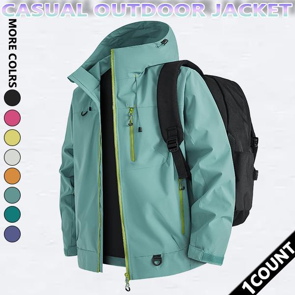 Autumn and Winter hooded casual men's Outdoor Jackets,  Windproof and wear-resistant color-blocked jacket, couples' style winter coat, outerwear top. SpringStatements