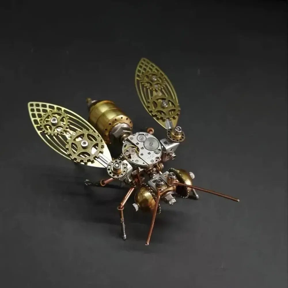 Steampunk 3D Metal Insect Model Puzzle - Mechanical Dragonfly & Spider DIY Craft Kit - Unique Gift for Adults & Teens