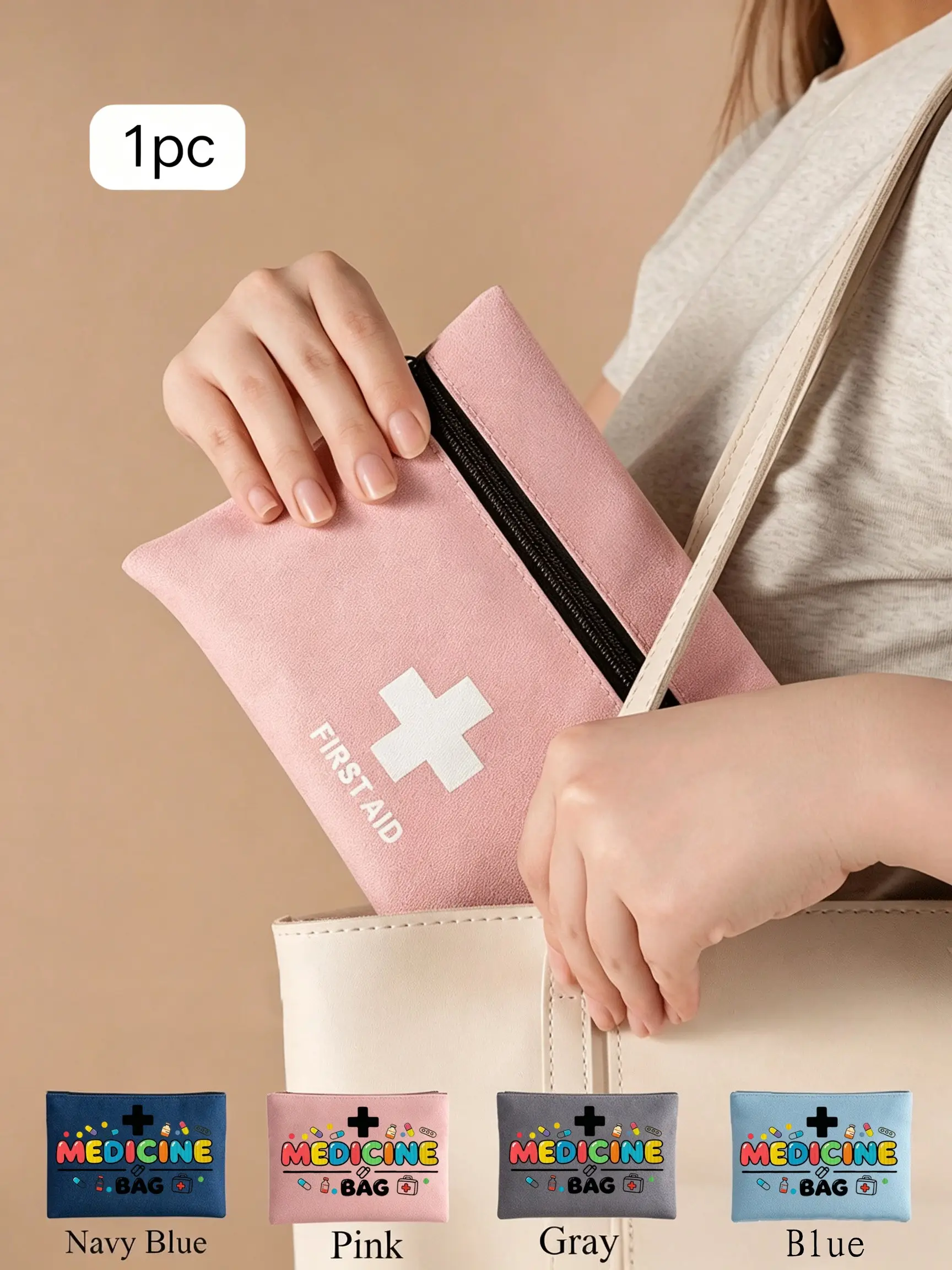Portable First Aid Kit, Medicine Storage Bag, Multi-Functional Emergency Bag, Easy to Carry, Durable, Suitable for Travel, Home, Outdoor Activities