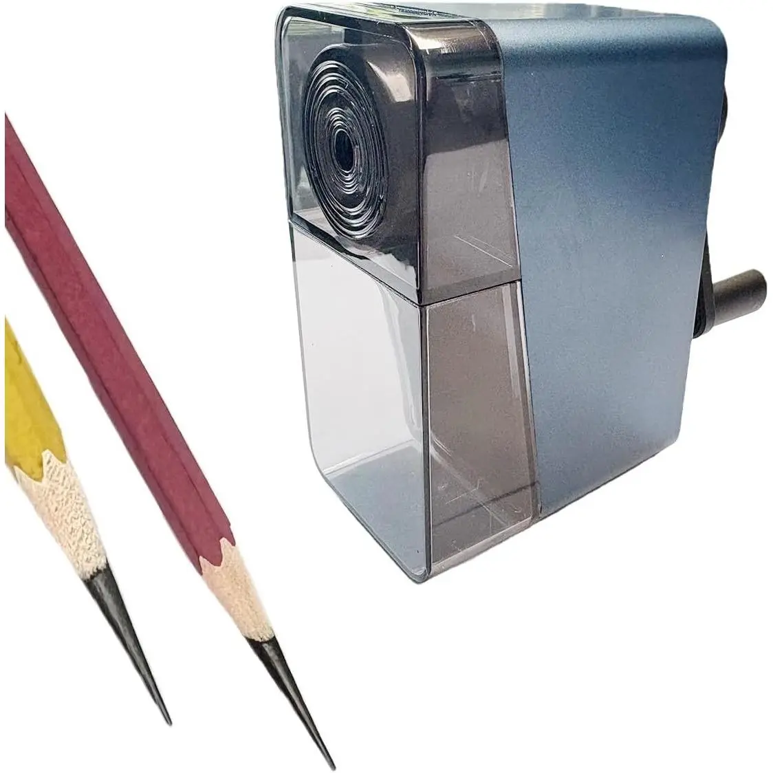 Professional Long Point Pencil Sharpener for Artists Drawing Sketching, Adjustable 1.4-23mm Nib Size (Blue)