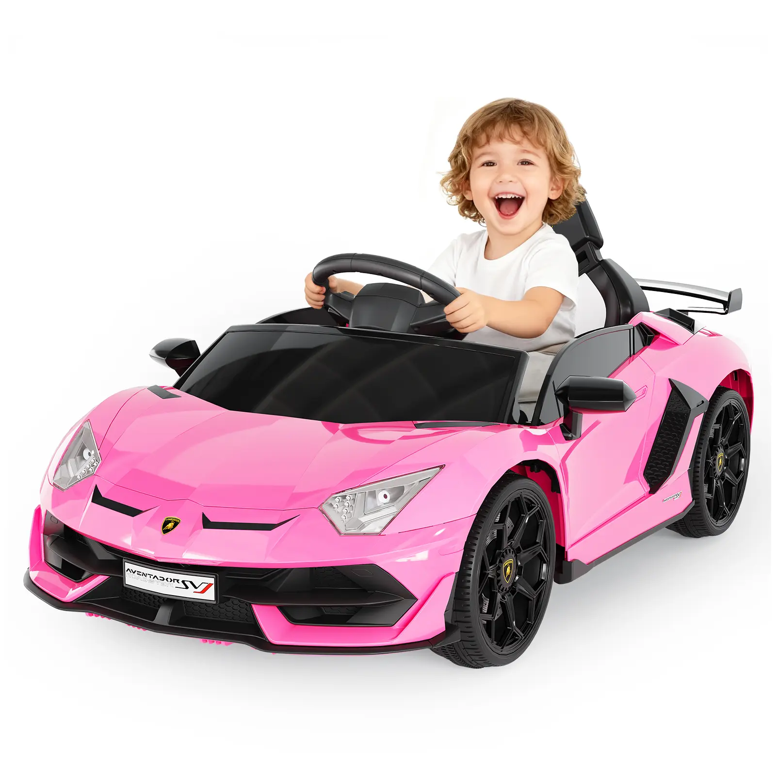 12V Electric Ride-On Car for Kids –  Parental Remote Control, Hydraulic Doors, LED Headlights, Dual Speeds, Sports Toy Vehicle