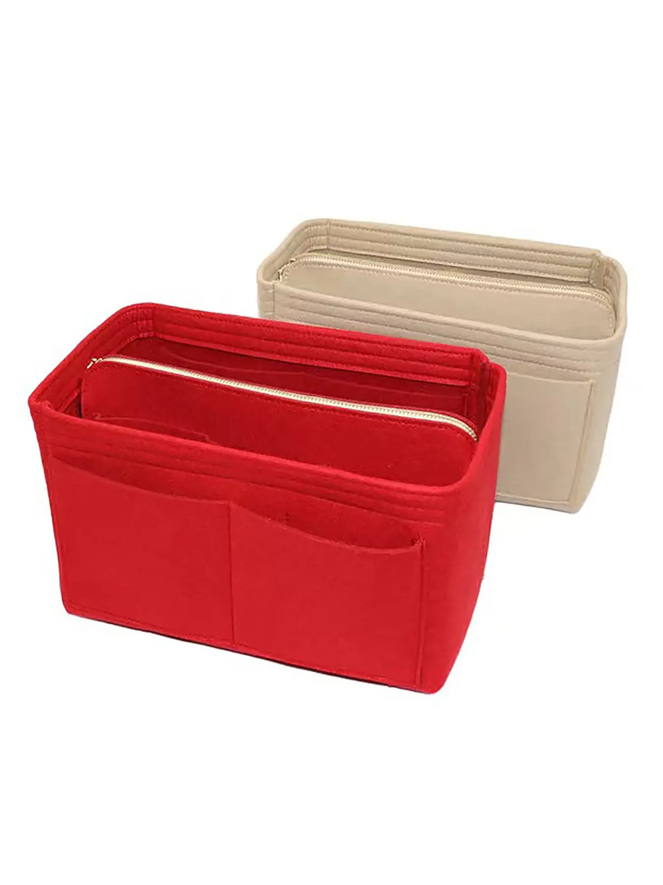 Purse Organizer Insert, Felt Tote Bag Organizer Insert with 3 Sizes, Handbag Dividers for Inside Purse, Compartment Organizer, Purse Storage Organizer