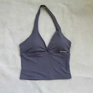 DFYNE Halter Neck Sports Bra for Women – Seamless High Support Padded Workout Tank Top, Yoga & Gym Activewear