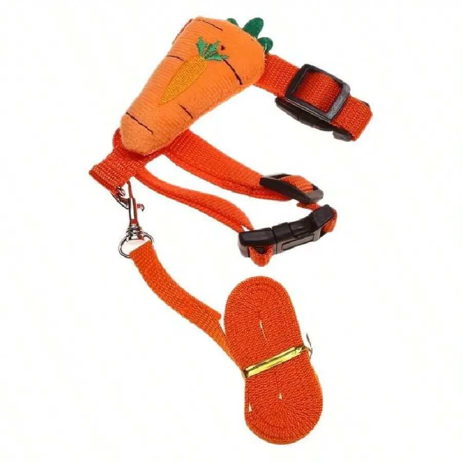 Adjustable Pet Harness and Leash Set for Small Animals, Ideal for Rabbits, Cats, Ferrets, Guinea Pigs, Hedgehogs Outdoor Walks