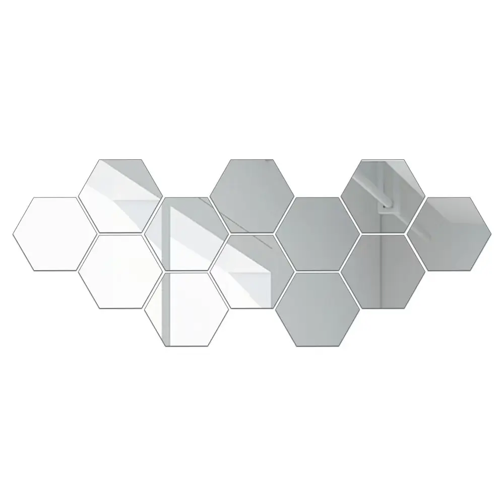 Bohemian Classic Hexagonal Acrylic Tiles Sticker - 24-Piece/60-Piece Self-Adhesive, Durable DIY Combo Accent Wall Art for Home Decorators, Living Room, Bedrooms, Living Room Art