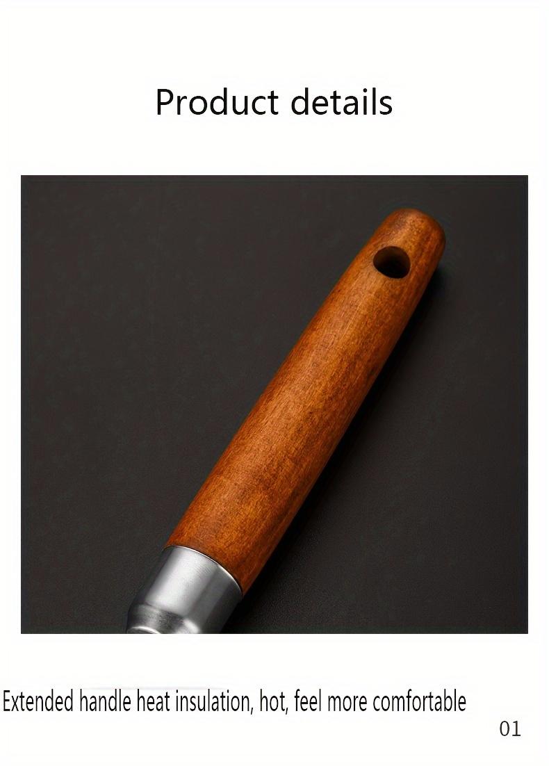 1pc 304 Stainless Steel Anti-Scald Deep Frying Strainer Ladle, Dumpling and Noodle Skimmer, Hot Pot Colander Strainer Spoon