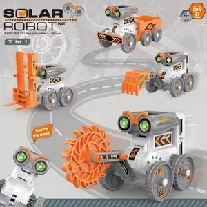 7-in-1 Solar Powered Robot Kit – 92 PCS STEM Building Blocks with Renewable Energy Engineering Projects | Educational Science Construction Toy Gift for Kids Ages 8–14