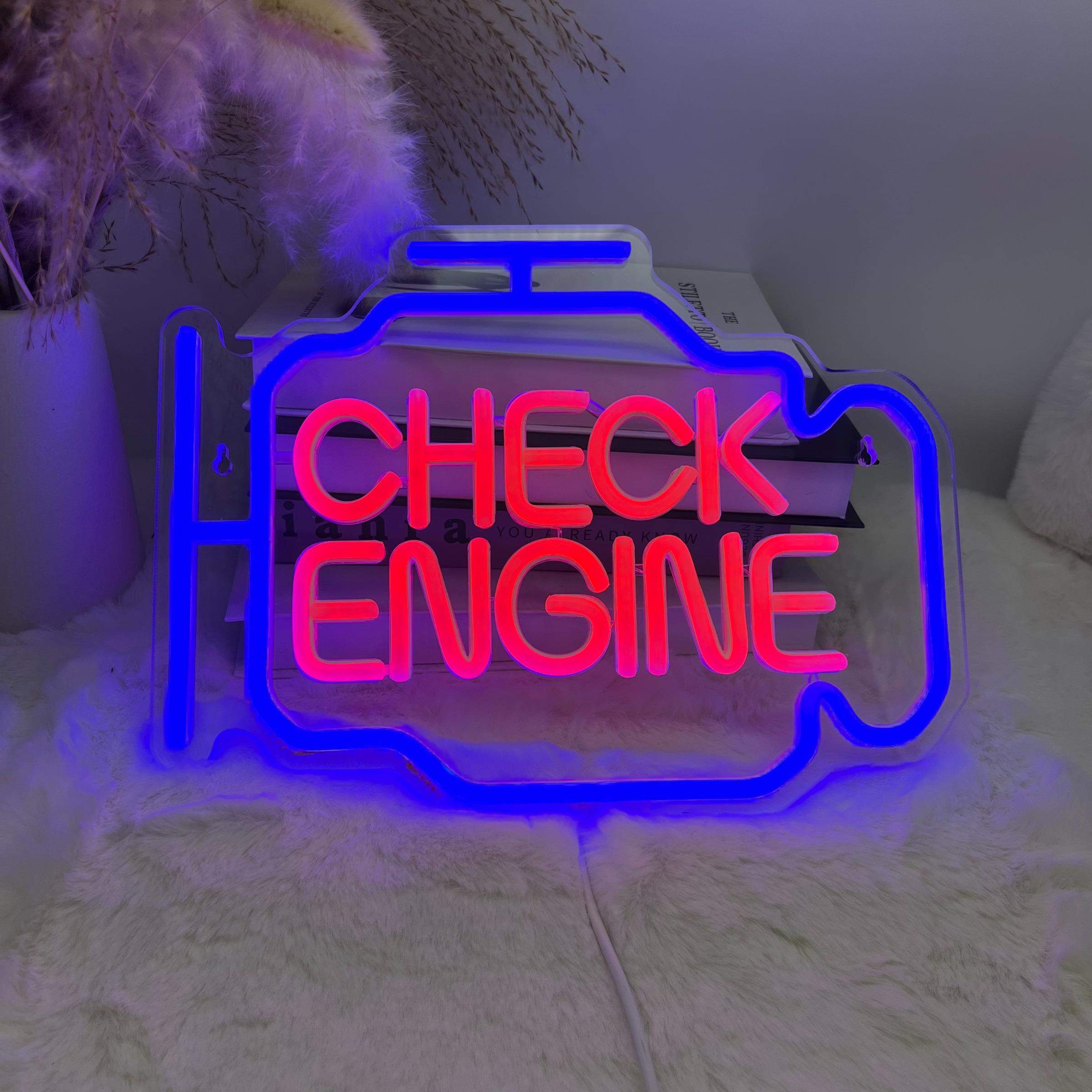 LED Neon Engine Shaped Decorative Light, Neon Accent Lights for Indoor Decor, USB Powered and Dimmable, Perfect for Parties and Events