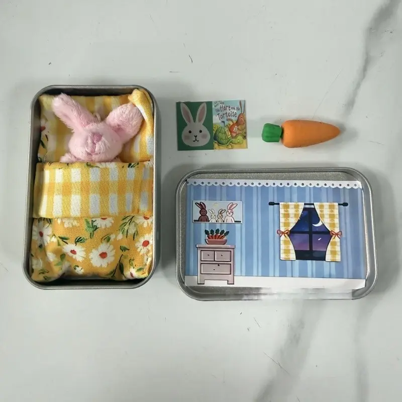 Cute Rabbit Nest Gift Box, Handmade Decorative Item, Portable and Adorable, Perfect for Gifts and Home Decoration, Bunny Gifts