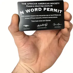 Funny Prank Gift Card, Unique Metal Social Commentary Mimicry Card, Humorous Satirical Joke Present for Friends, Colleagues, Family