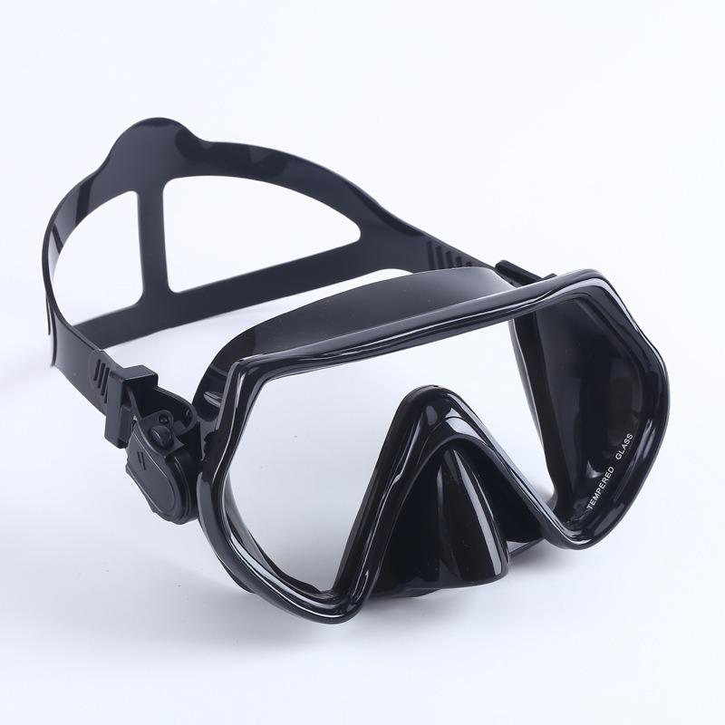Swimming diving goggles, nose protection, integrated silicone mask, scuba deep water snorkeling equipment, diving mask     stealth snorkel